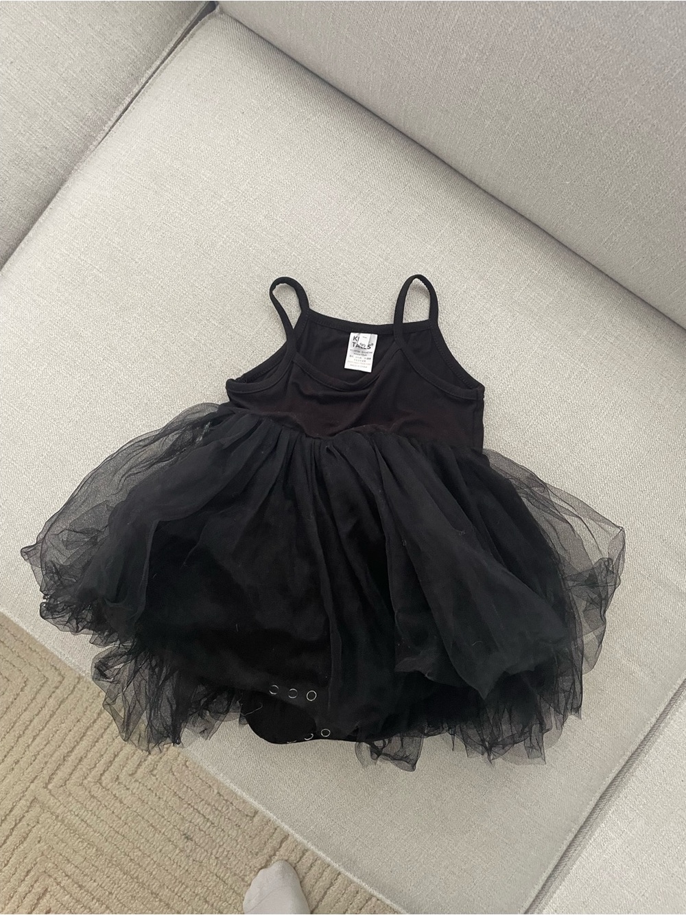 Black baby ballet dress with tutu